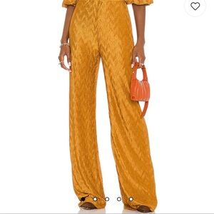 House of Harlow 1960 Golden Wide Leg Pants